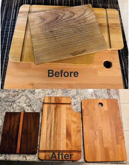 Bringing back some old, unkept boards back to life for a family member.  One was not able to be saved so we made a new one to replace it.