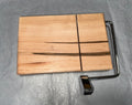 Handcrafted Wood Cheese Board with Wire Slicer