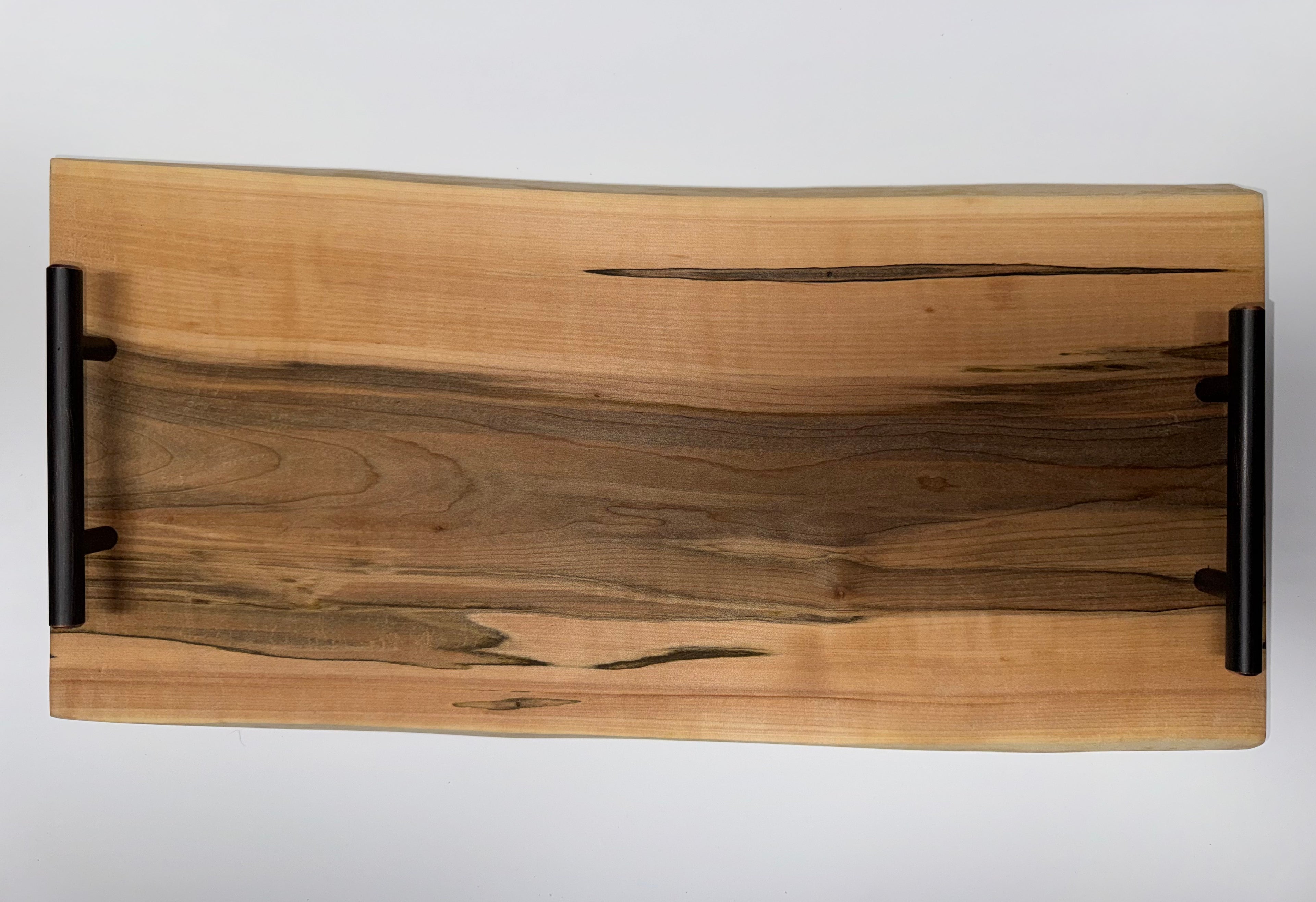 Live Edge Maple Serving Tray with Handles