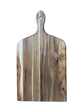 Walnut paddle cutting board - front view
