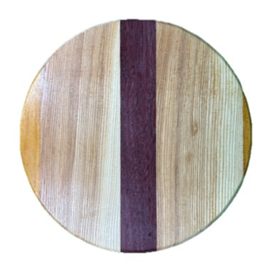 Round Multi-Species Hardwood Hot Plate