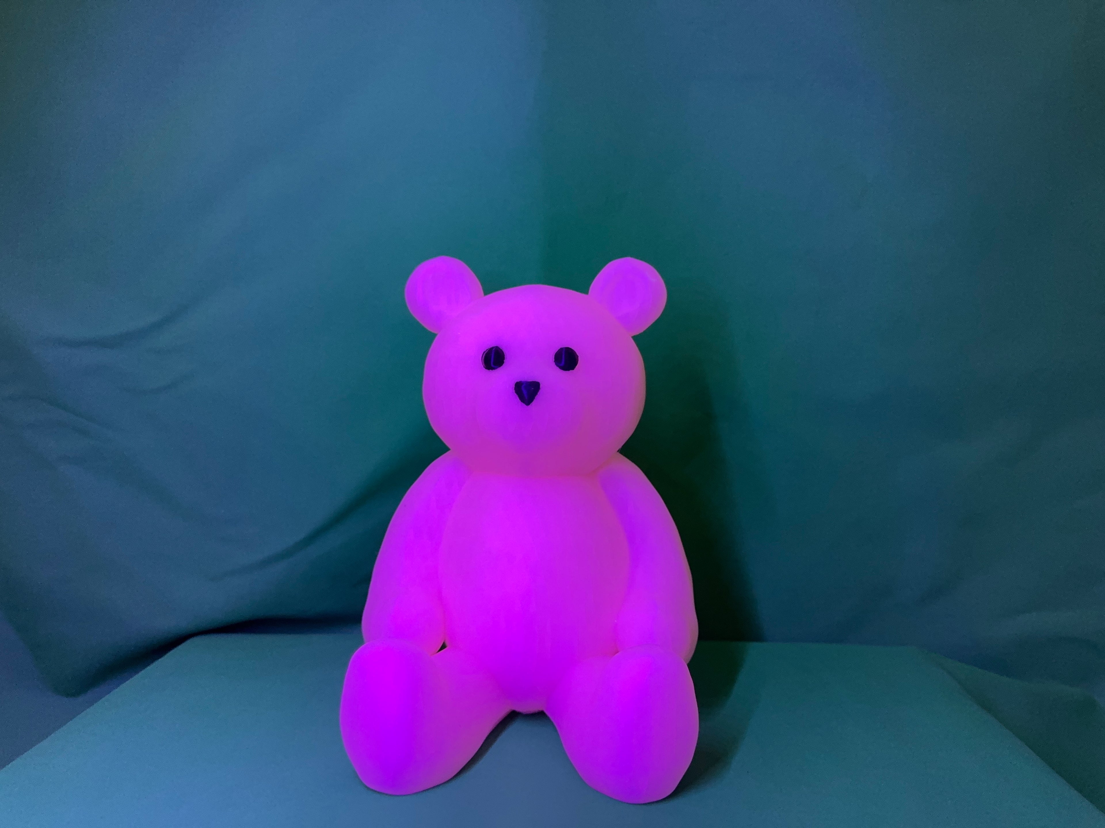 Glow bear night light in purple color